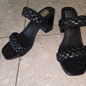 Dolce Vita Tessa Black Sandal Heels - Size 6.5